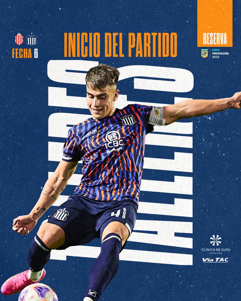 CATalleresdecba's tweet photo. #ReservaTalleres

🔛 @Clinicadojoscba y #ViaTac presenta el inicio del partido 

🔵⚪ #VamosTalleres #CopaProyección2023 https://t.co/ig8trTE1ZX