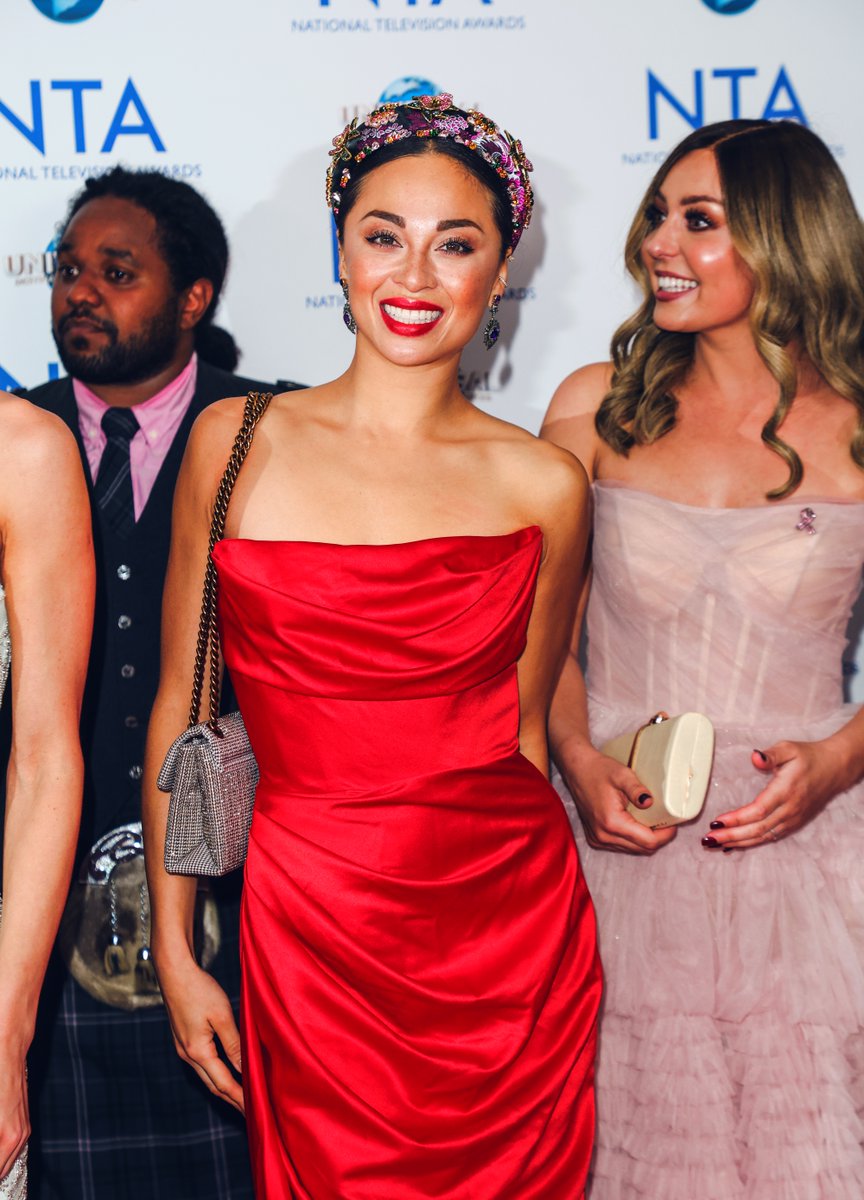 This dress is EVERYTHING!  <a href="/Mrs_katjones/">katya Jones</a> proved that preloved belongs on the red carpet in this gown she picked out from our shops 😍 #CRUKfinds