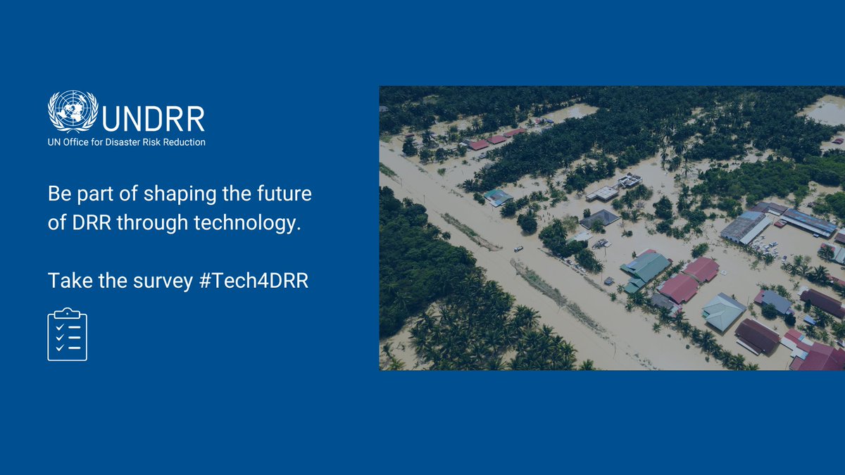 UNDRR_Americas's tweet photo. Time to participate❗Your contribution will drive meaningful advancements in DRR technology in our region. We shape our future. Complete this survey by September 18, 2023.  #Tech4DRR #DRR  👉👉 https://t.co/yah7fnvM3x https://t.co/KV90Wk2Php