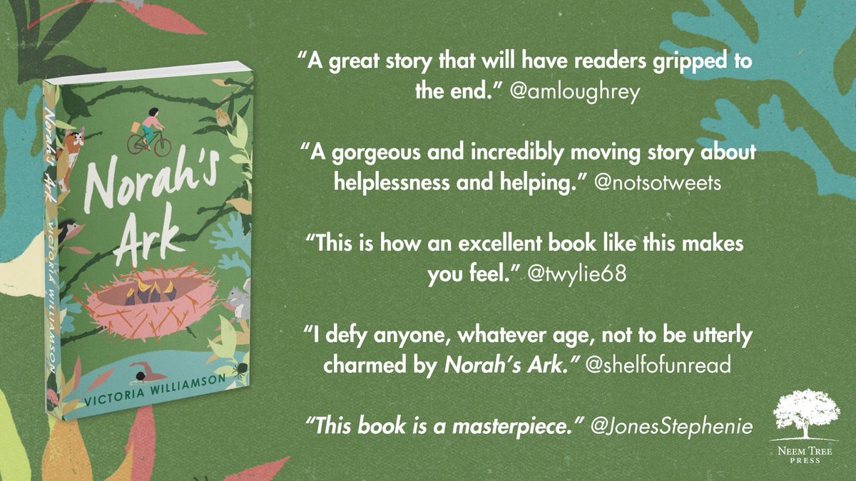 NeemTreePress's tweet photo. Here are just some of the brilliant #reviews from our #blogtours for @strangelymagic's new middle-grade book, Norah's Ark 💚

You can now order #NorahsArk from our website: https://t.co/67VAQukJCn

#childrensbooks #kidsbooks #raisingreaders #childrensfiction #empathybooks https://t.co/j3AYQq1bh4
