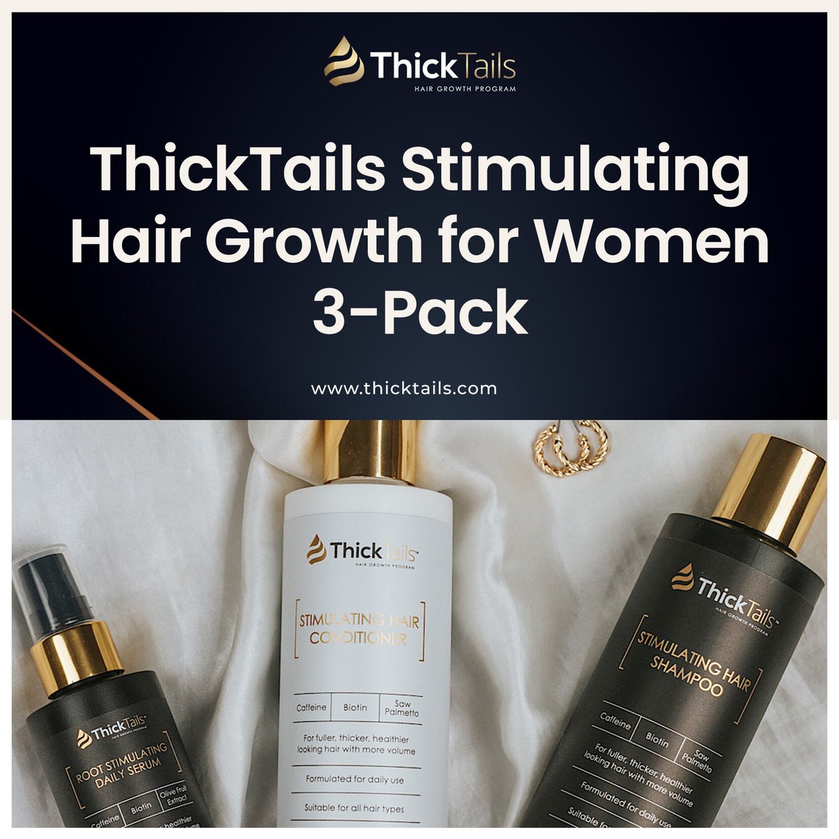 thicktails's tweet image. Specifically designed to target DHT, the hormone responsible for many female hair loss &amp;amp; hair thinning conditions. Helps stimulate natural hair pigmentation to reverse the hair graying process. Extending life of hair colorants.

🌐 thicktails.com/products/thick…

#HairRefresh