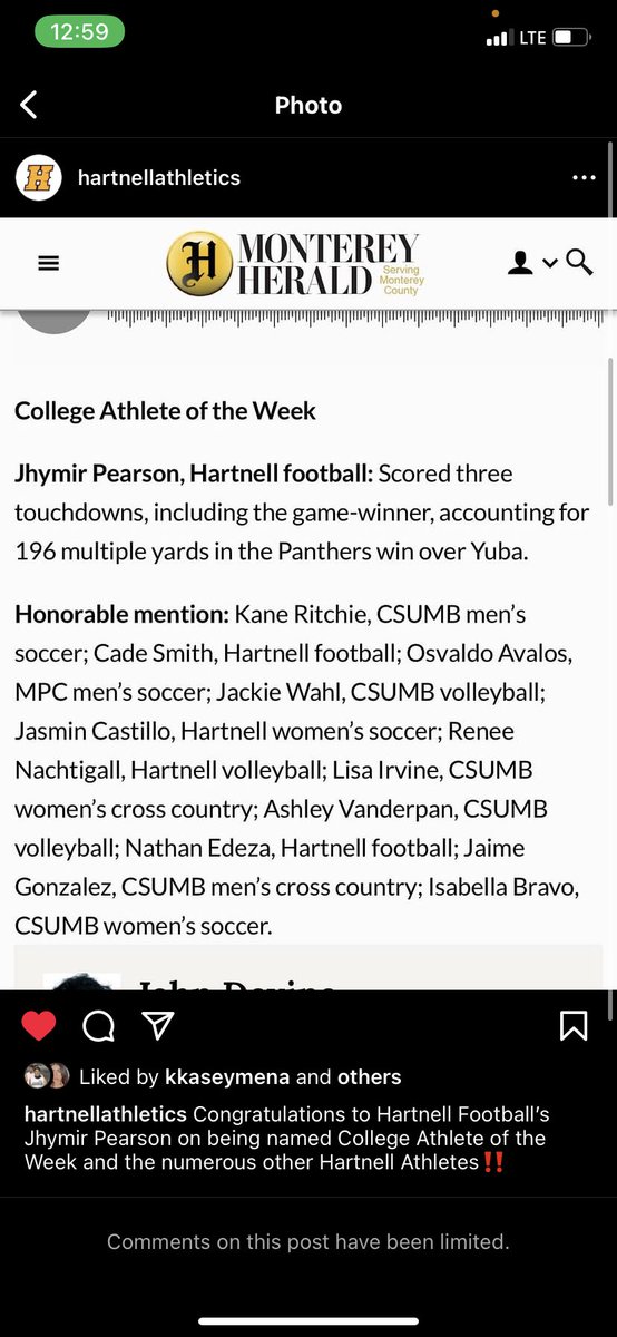 jhymir3's tweet photo. Blessed to be named athlete of the week, thanks to amazing blocking by my teammates and amazing calls from my coaches #allglorytogod @HMOB_Football https://t.co/ChZEmDpsDH