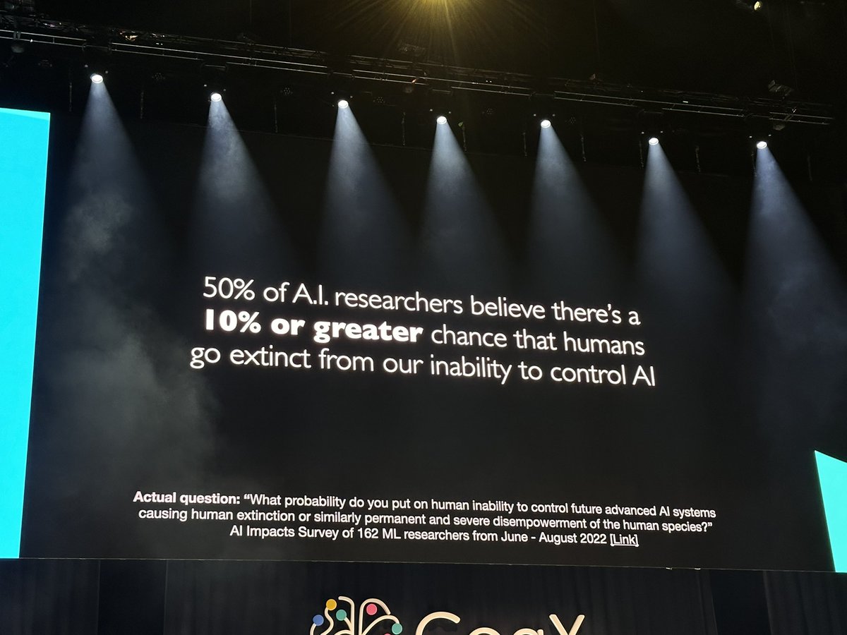 Great presentation by <a href="/tristanharris/">Tristan Harris</a> at <a href="/CogX_Festival/">CogX Festival</a> 2023. #cogx2023 #ai.