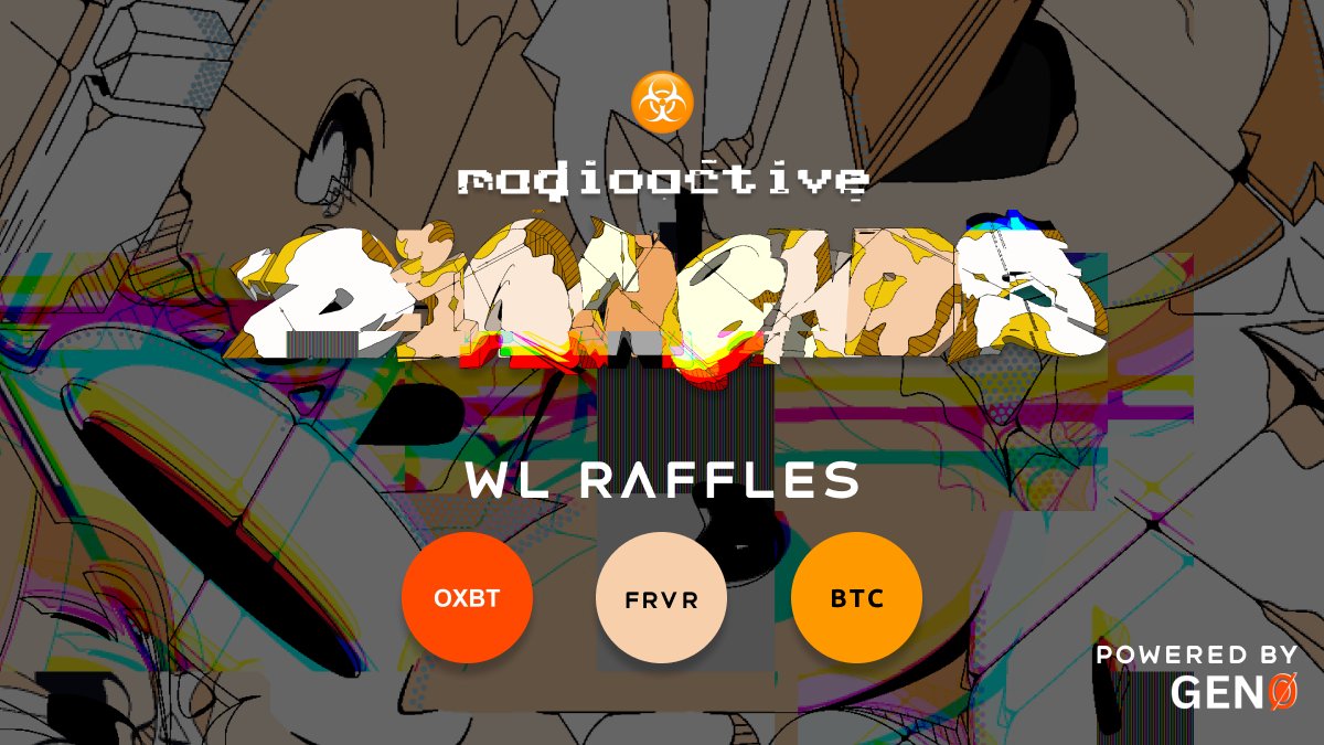 ☢️Radioactive Diamonds WL Raffles☢️

We are releasing 5 T1☢️WL that will be claimable via raffles. 

To accomplish this, we have partnered with the folks over at <a href="/GENzero_BTC/">GENZero</a>  to host the raffles, and the legend <a href="/BitGod21/">BG</a> to make some WL available for $OXBT Community 

Details👇