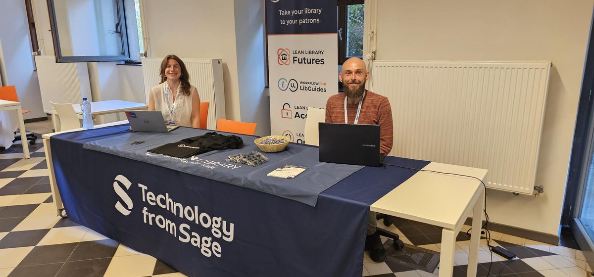 leanlibrary's tweet image. Say hello to Adam and Becca from #LeanLibrary and #TechfromSage at @igelu Conference! 👋🏽

They&apos;ve been loving meeting you all and hearing about your library.