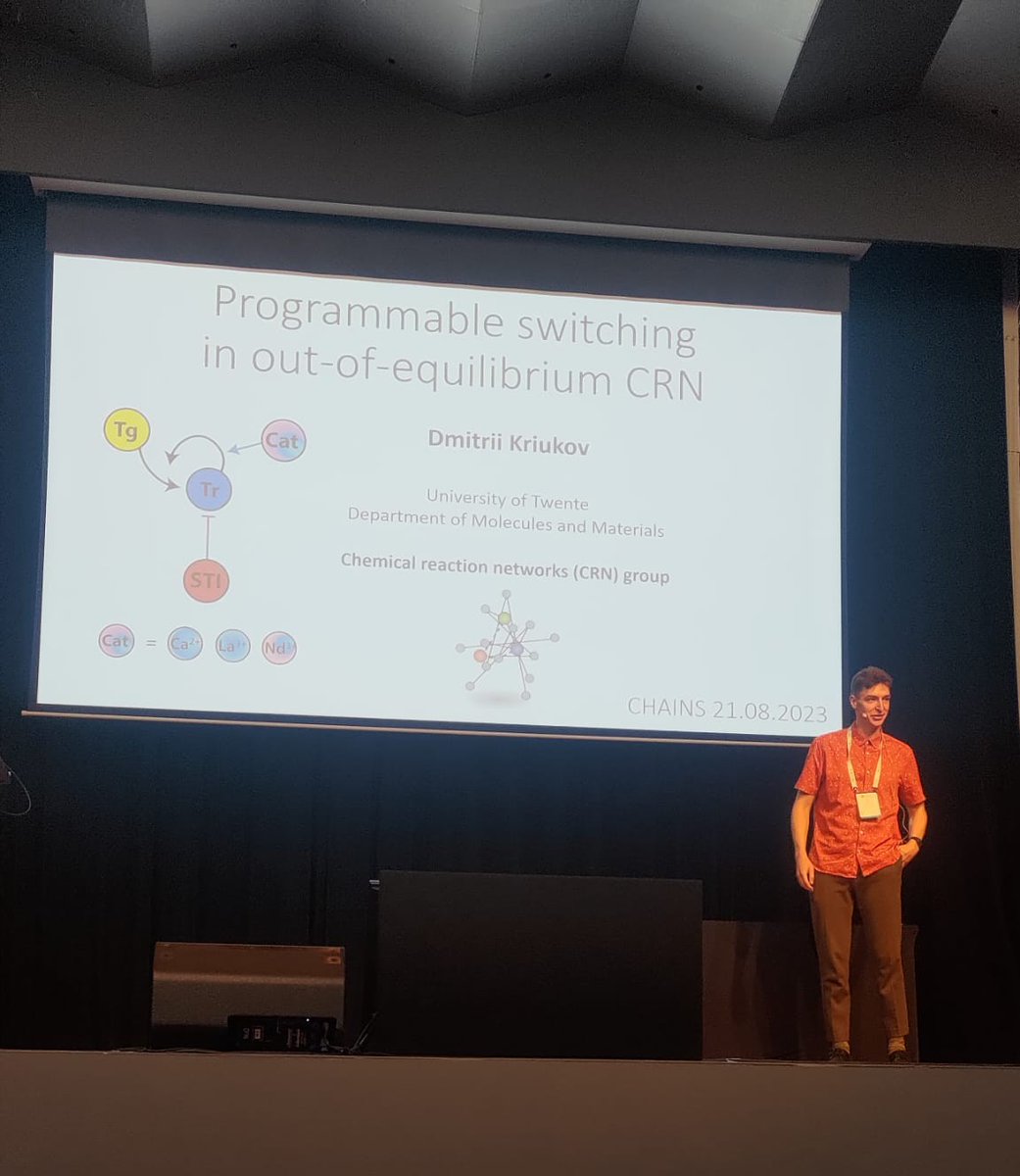 Thanks for great opportunity to communicate about Systems Chemistry on IUPAC CHAINS 2023.