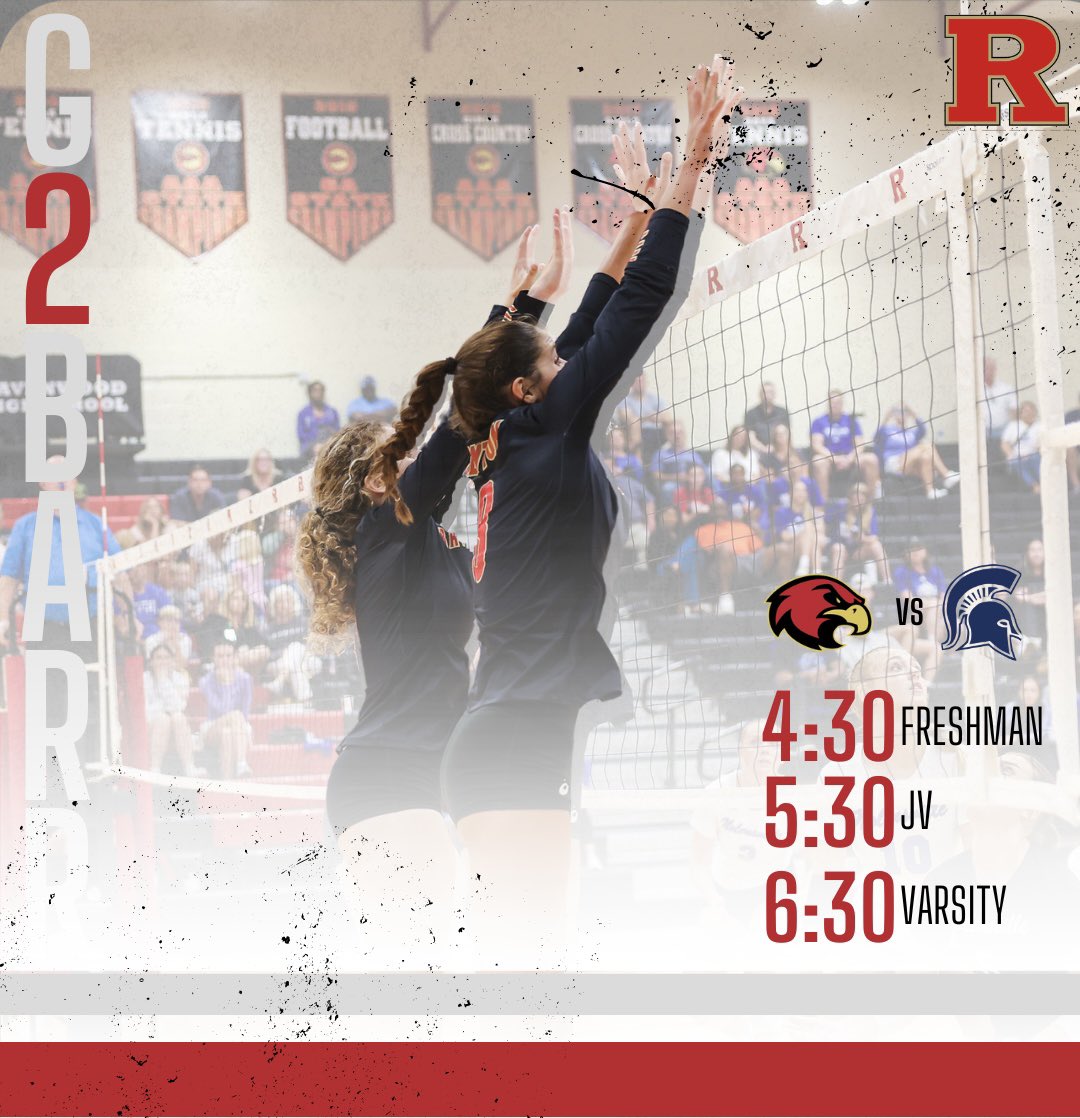 RaptorsVolley's tweet photo. Game day at Summit #G2BARR 

🆚 ↠ Summit High School 
⏰ ↠ FR 4:30/JV 5:30/V 6:30
📍 ↠ Summit High School https://t.co/PPHZgaaH93