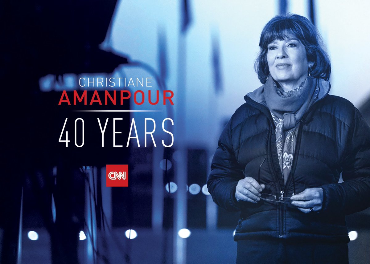biannagolodryga's tweet photo. Today we celebrate our indefatigable colleague’s 40 amazing years at @CNN! @amanpour’s dedication to the pursuit of truth has put her in a league of her own among world class journalists. It’s an honor to work with such an icon. #betruthfulnotneutral #40yearsofChristiane #CNN https://t.co/l41jst2P4G