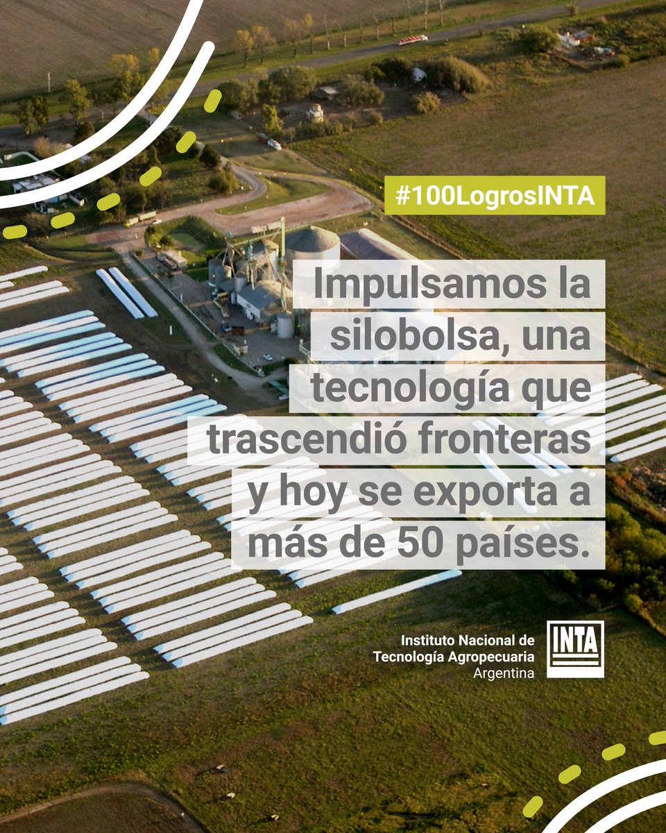 intaargentina's tweet photo. Desde que impulsamos y acompañamos a empresas en la incorporación de silobolsas, hace casi 30 años, su evolución fue formidable: de unas pocas toneladas a principios del 2000 a aproximadamente 50 millones almacenadas en los últimos 10 años.

#INTAesTrayectoria #100logrosINTA https://t.co/rk0Gz2eG4v