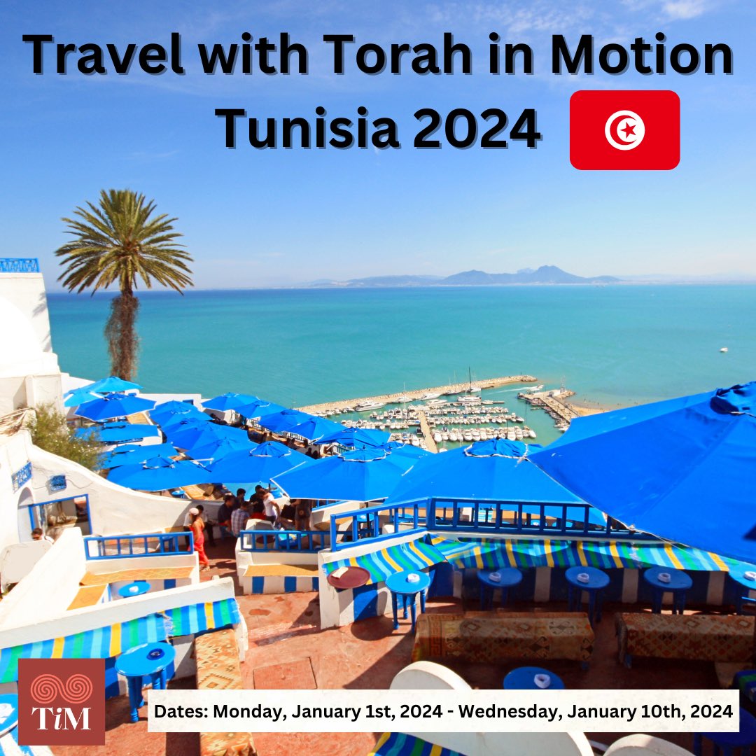 torahinmotion's tweet photo. Torah in Motion invites you to travel through Tunisia 🇹🇳 accompanied by scholar, Dr. Marc Shapiro who will provide background discussions on many of the places we will visit! Details &amp; Registration: https://t.co/V8D11l2UQ6 ✈️ Departure: Monday, January 1st, 2024 #torah #jewish https://t.co/3SbGZ9y78m