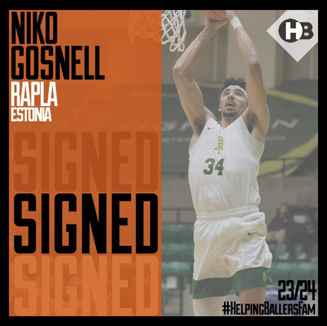 HelpingBallers's tweet photo. 🚨SIGNED 🇪🇪 | Our Niko Gosnell will play in Estonia!! 🚀🔥

Let’s go Niko!

#helpingballersfam https://t.co/3V3uQ3qnEY