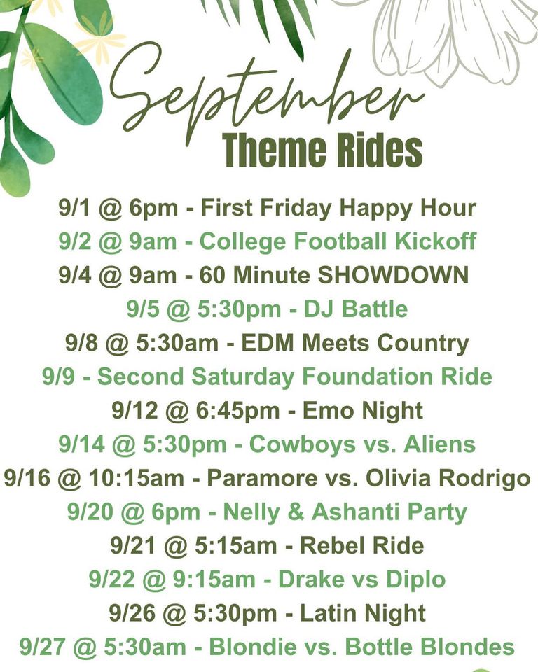 Image for the Tweet beginning: September theme rides are LIVE,