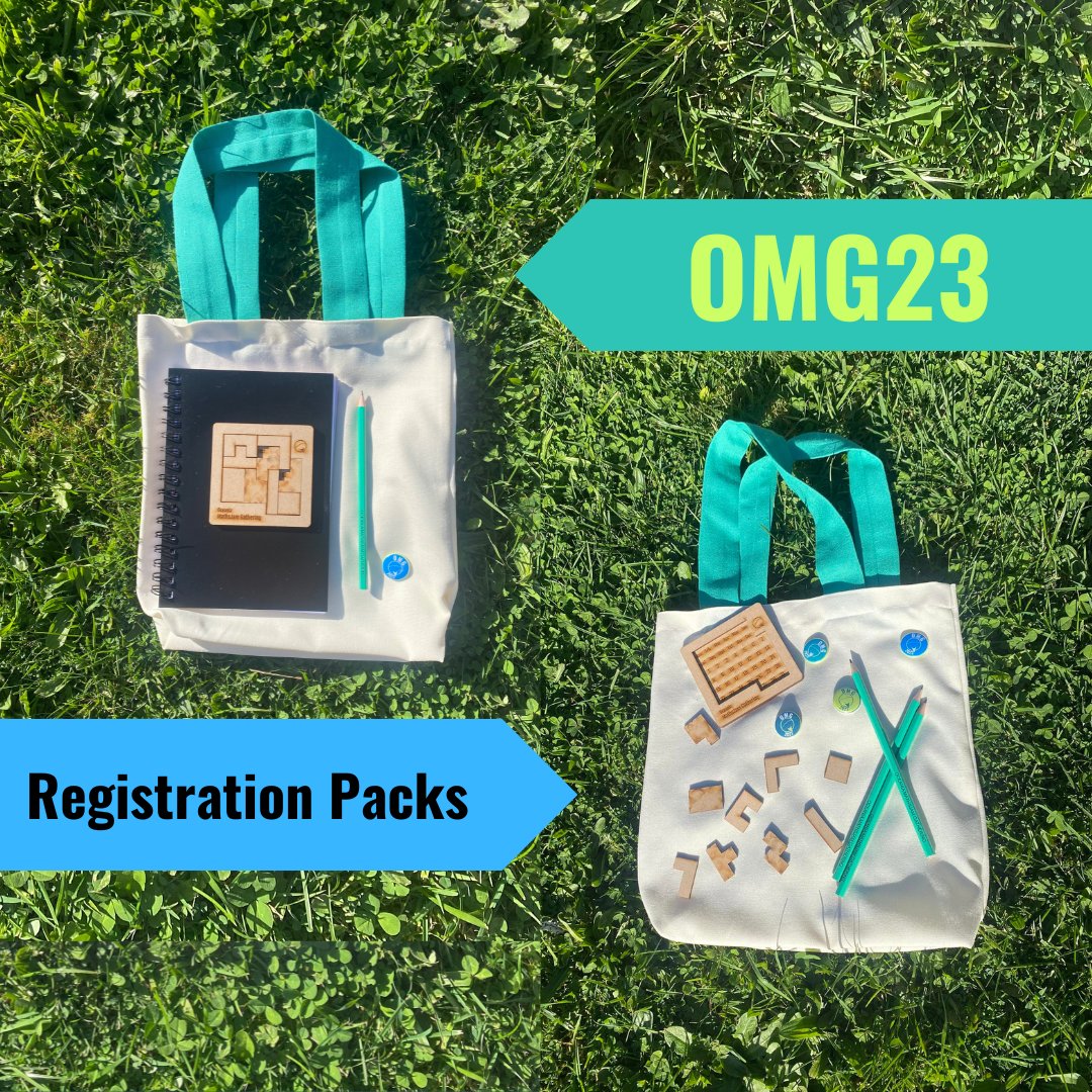 Take a look at our AWESOME registration packs full of OMG goodies!
Featuring a beautiful hand-made bag, exclusive OMG notebooks, pencils and badges and a calendar puzzle to get your brain working 366 days a year 📷

Register now at mathsjam.nz
