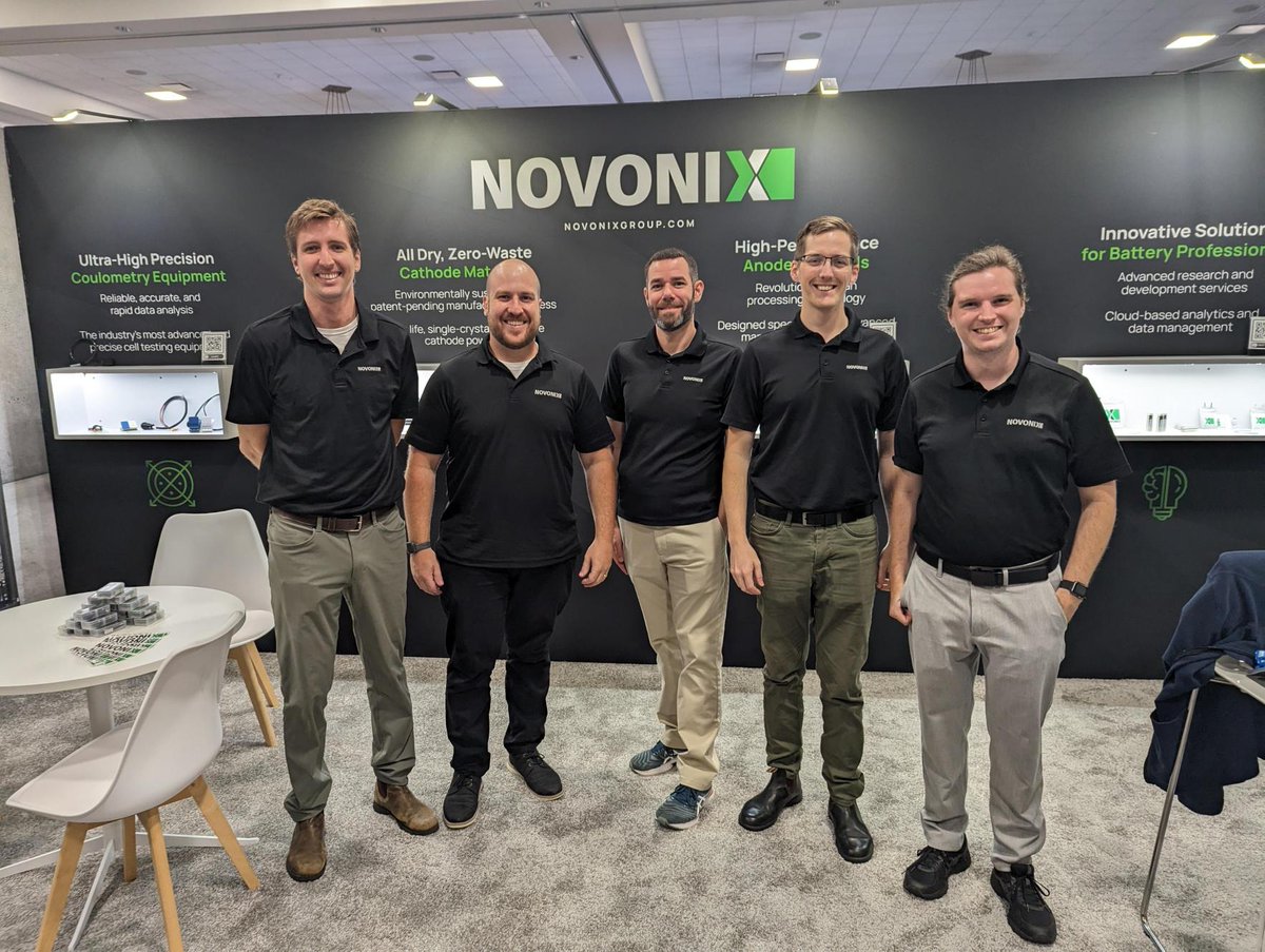 Today we're in Novi at booth #3422 for #TheBatteryShow. Come learn about our high-performance battery materials, advanced R&D services, and leading battery technology. 

#EV #NOVONIX #batterymaterials #cleanenergy #sustainability #electricvehicles $NVX #batterysupplychain