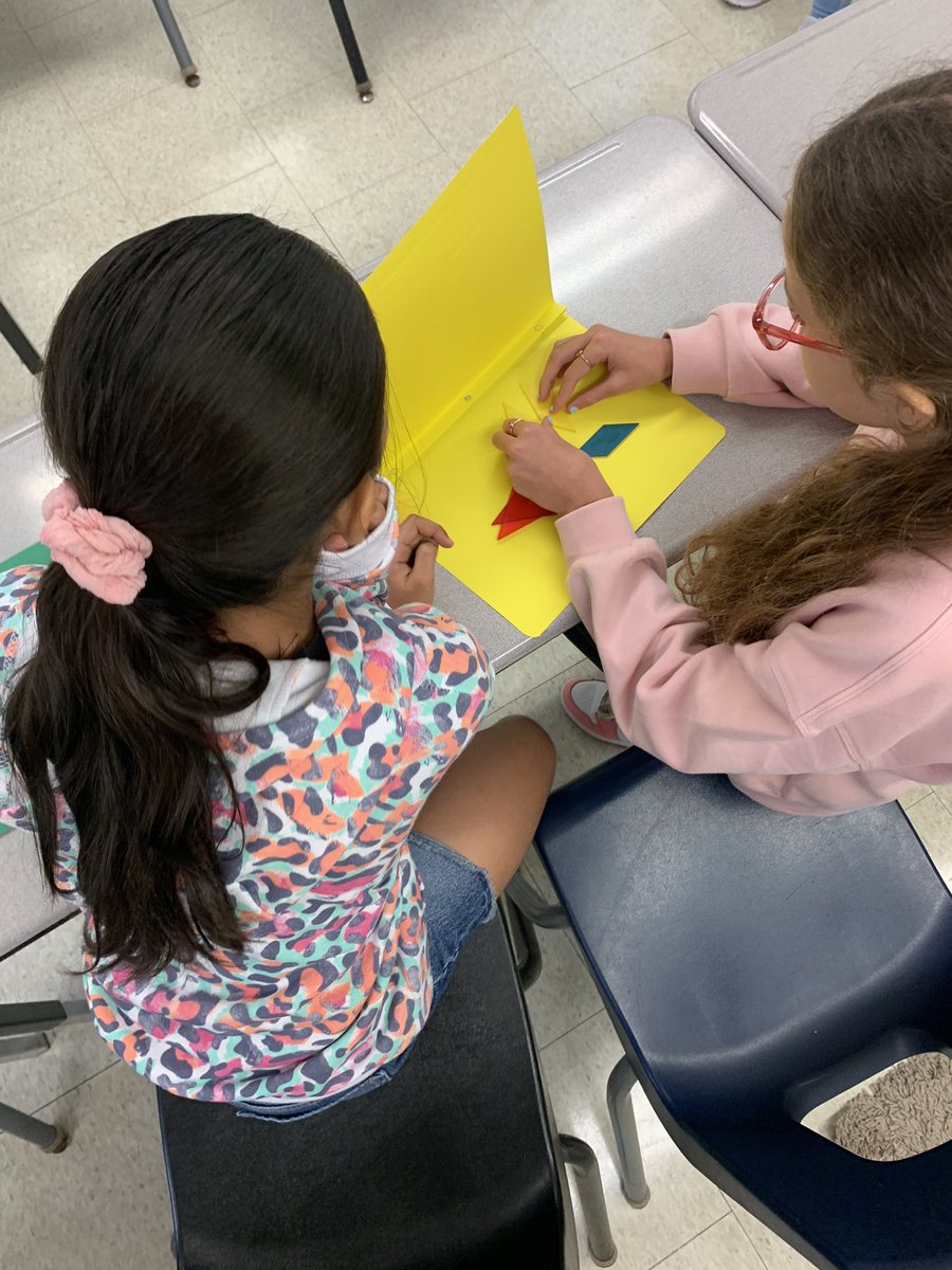 Ms__LAnderson's tweet photo. Spent the morning working on communicating in math using tangrams. @CoulsonPS https://t.co/nEkBS8eaBu