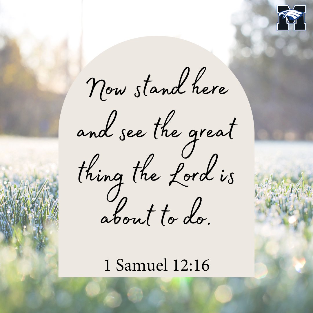 TMAoviedo's tweet image. "Now stand here and see the great thing the Lord is about to do."

1 Samuel 12:16

#wordonwednesday #walkworthy #standintruth #soareagle