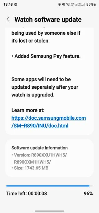 RaghavTechie's tweet photo. Samsung Galaxy Watch 4 Classic OneUI 5 Watch update.
#Samsung #OneUI5Watch https://t.co/bqDl8CAEyg