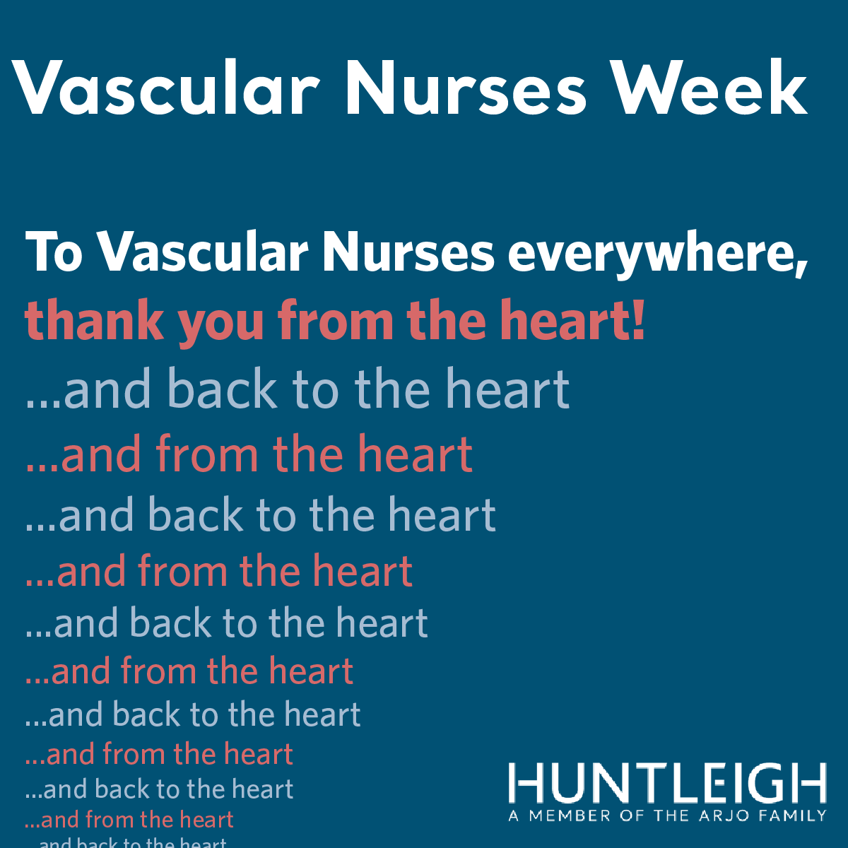 HuntleighdiagUS's tweet photo. It's Vascular Nurses Week! Thank you for all the important care you provide for all of us. #VNW https://t.co/oLFyGmZ56w