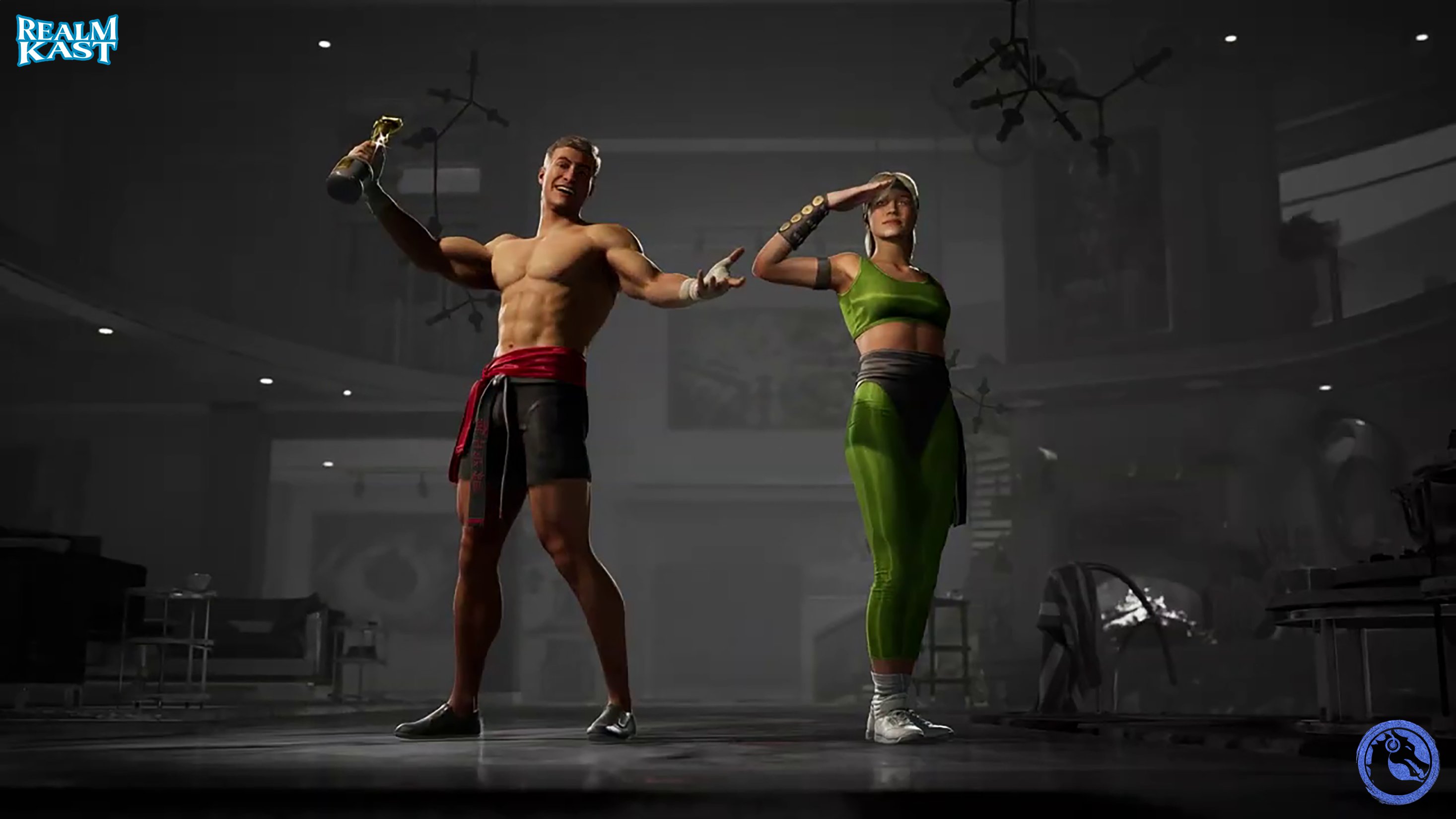 Mortal Kombat 1 launch trailer, Showing Reiko and Shang Tsung