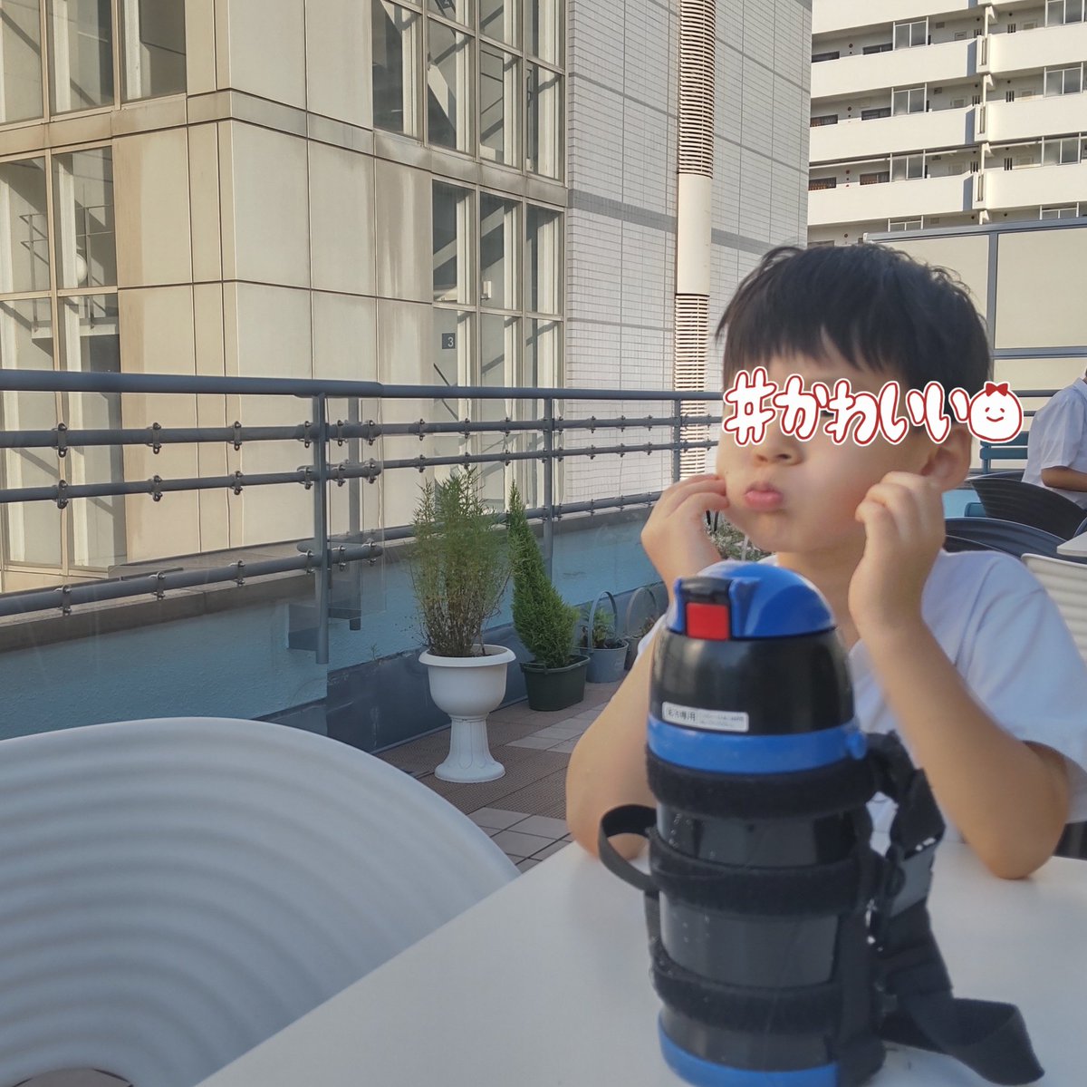 ay23938's tweet photo. 暑かったので幼稚園後、図書館へ✡区内には何個か図書館あるけど初めて行った図書館。児童書コーナーで絵本読んで、３階にテラスがあったのでひと休憩。今日も良い１日でした☺️ https://t.co/ThKvFHuEHa