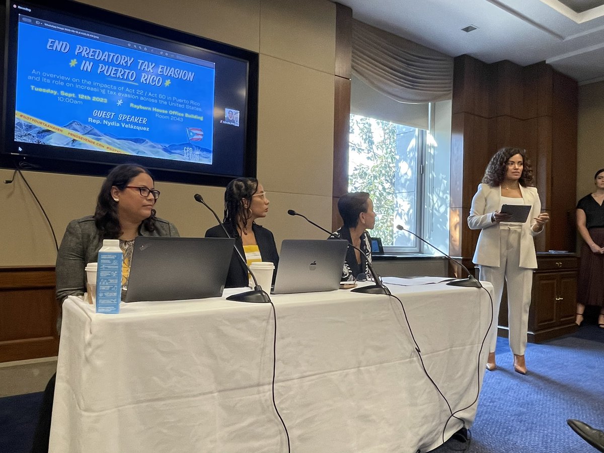 popdemocaction's tweet photo. We’re in DC speaking out against the injustices created by Act 22 (now consolidated into Act 60) with Rep. @NydiaVelazquez 💥

Follow along here ⤵️ https://t.co/HX2yad1PR3