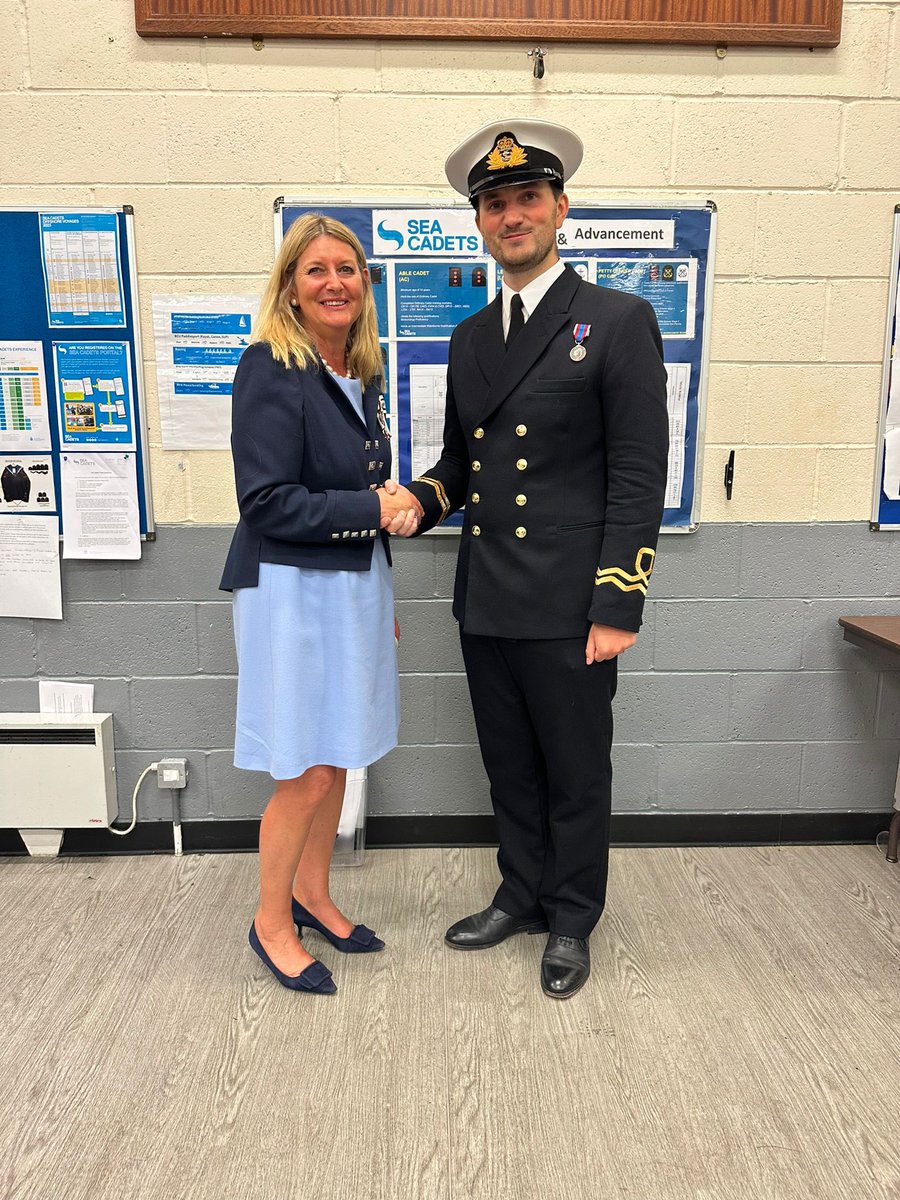It was lovely to join Flitwick and Ampthill Sea Cadets to say goodbye to their Commanding Officer Lt Jake Blackstaffe RNR. He has been the CO for the last 8 years. Jake has been a true hero, allowing so many young people to shine &amp; go on to achieve so much through being a cadet