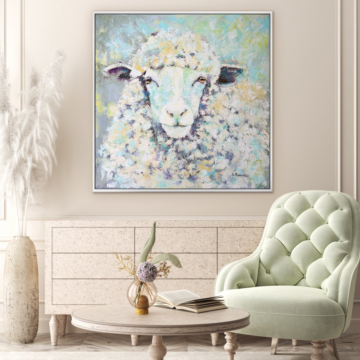 🚀 Exciting News! Unveiling "BIG MAMA"
My latest painting "BIG MAMA," original and prints are now live! Soft colors, intense gaze, and a dash of outdoor energy. Visit sgallery.org to make it yours.🎨🐑 #ArtRelease #BIGMAMA #ArtLovers