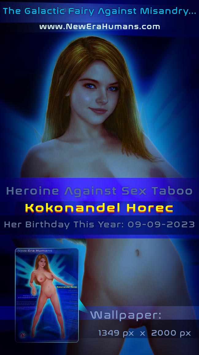 NewEraHumans's tweet photo. Today, 9 Sept, is the birthday of our anti-misandrist blonde goddess 𝐊𝐨𝐤𝐨𝐧𝐚𝐧𝐝𝐞𝐥 𝐇𝐨𝐫𝐞𝐜. Get her HD wallpaper to celebrate now!🥳->https://t.co/xZQ3rX2btp… #newerahumans #Kokonandel #Horec #scifi #ebook #birthday #goddess #blonde https://t.co/Dpd5gxJitn