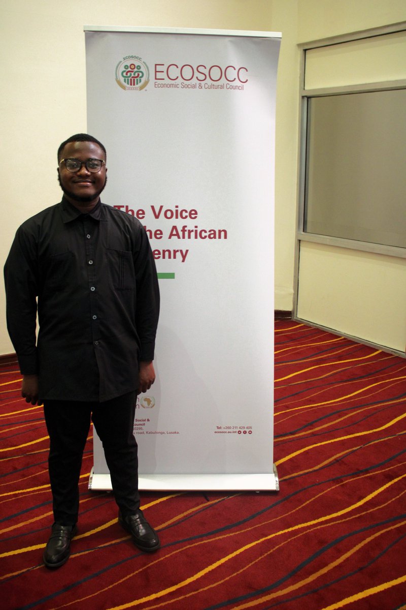 AU_ECOSOCC's tweet photo. A pleasant surprise during the National Dialogue Series, meeting one of the young people that took part in last year's Young Africans Writing Contest Immanuel Mwendwa Kiilu. @GIZAfricanUnion . https://t.co/NskBcya04z