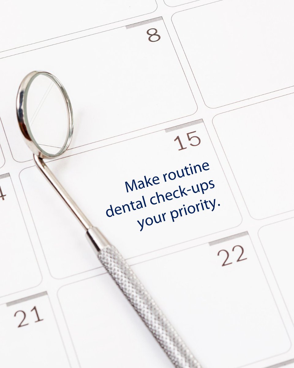 123_Dentist's tweet image. Prioritize your oral health, one check-up at a time! 🦷✨ Your smile deserves it! 😁

#PrioritizeOralHealth #GumCareMonth #RoutineCheckUps #Smile #DentalCare #PreventativeCare #Periodontics