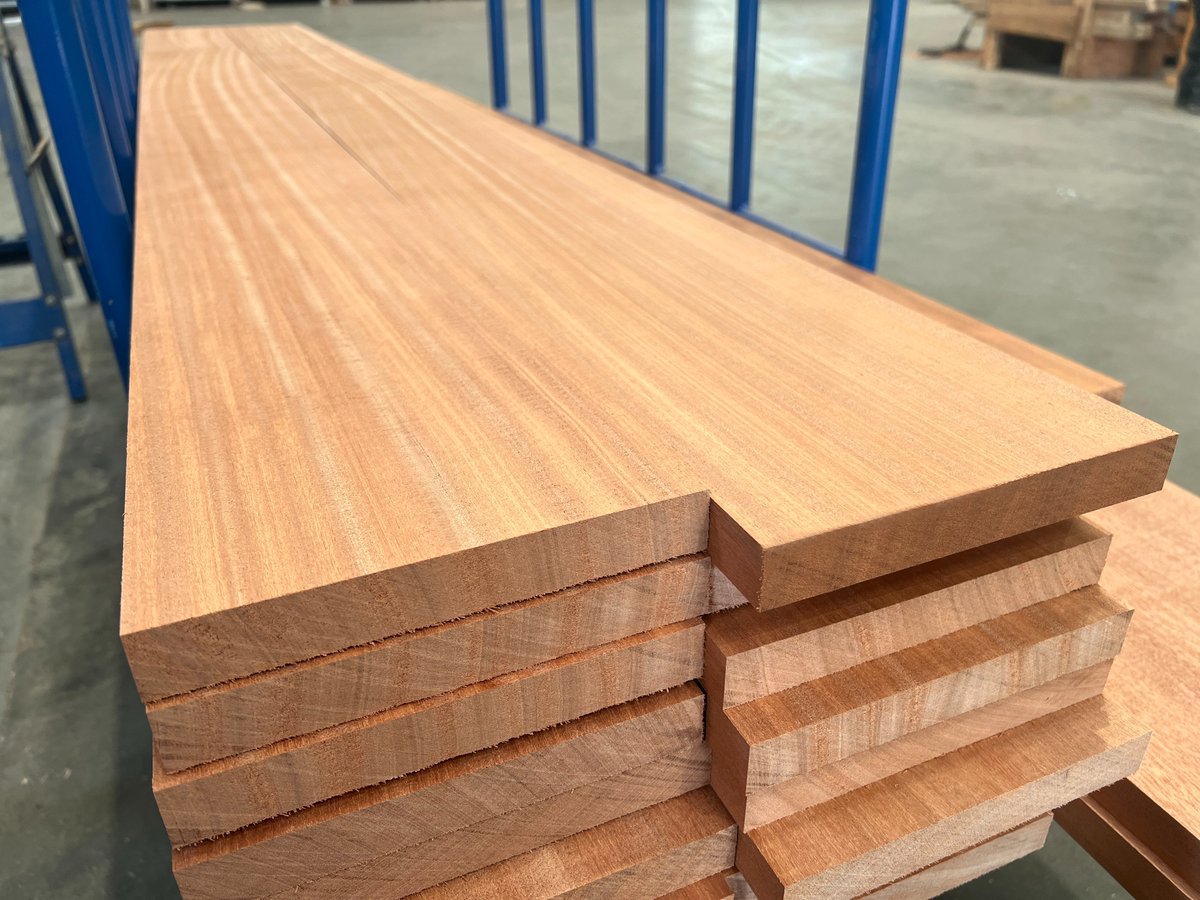 Some beautiful cut to size and planed West African Sapele 🔥 #timber #woodworking #diy #sapele #construction #joinery #carpentry #homedecor #homerenovation #homeimprovement