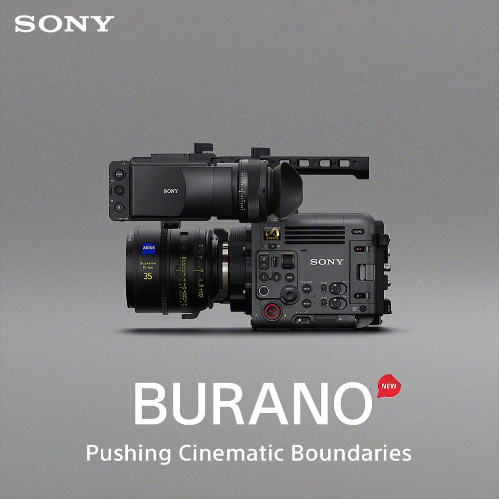 📢Meet the new Sony #CineAlta camera, #BURANO!
BURANO is a new concept and the smallest full-frame cinema cameras. It takes VENICE’s superior image quality and usability but re-imagines it for solo and small team productions. 

Click here to know more: bit.ly/3Zm9toD