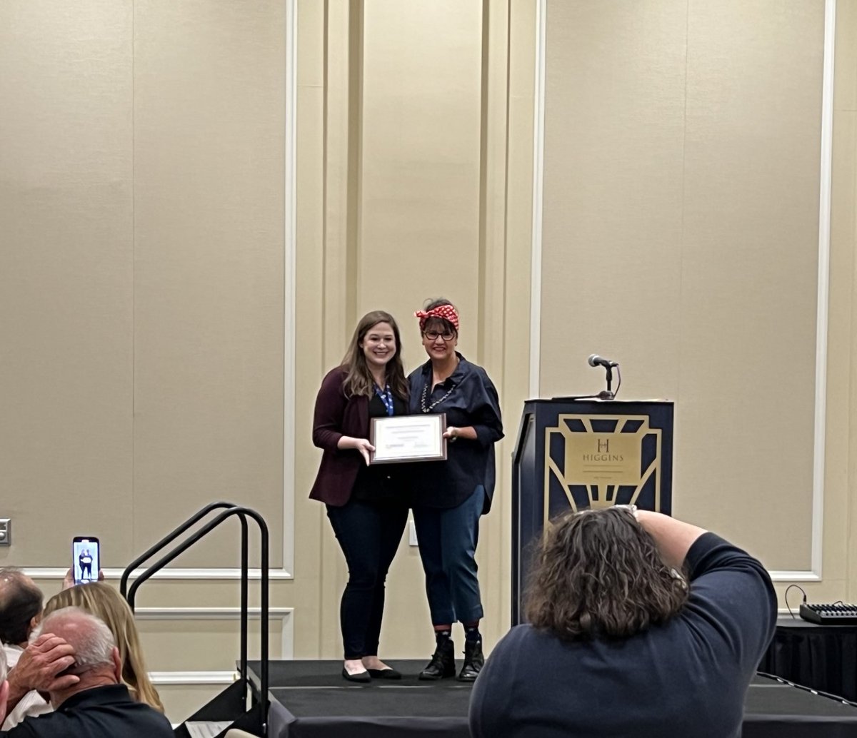 LakeCharlesCVB's tweet photo. Taylor Beard Stanley and Matt Young attended the La. Society of Association Executives #LSAE annual conference in New Orleans!
Taylor was recognized for her service on the Board of Directors, and Matt welcomed attendees and highlighted #VisitLakeCharles at the opening ceremony๐ https://t.co/M178dLlJM2