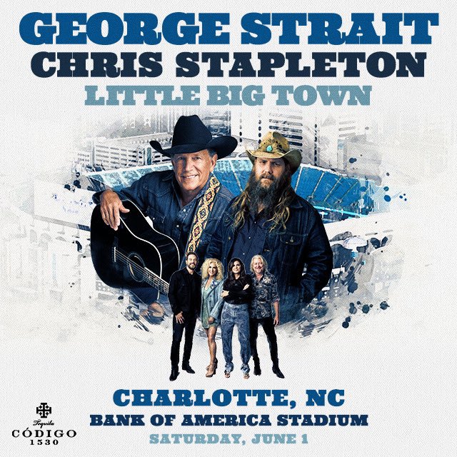 Get ready for a good time 🤠 

George Strait joined by Chris Stapleton and Little Big Town will be here June 1, 2024. 

Tickets on sale September 22 at 10AM. 

For more: bit.ly/3ZfWN2D