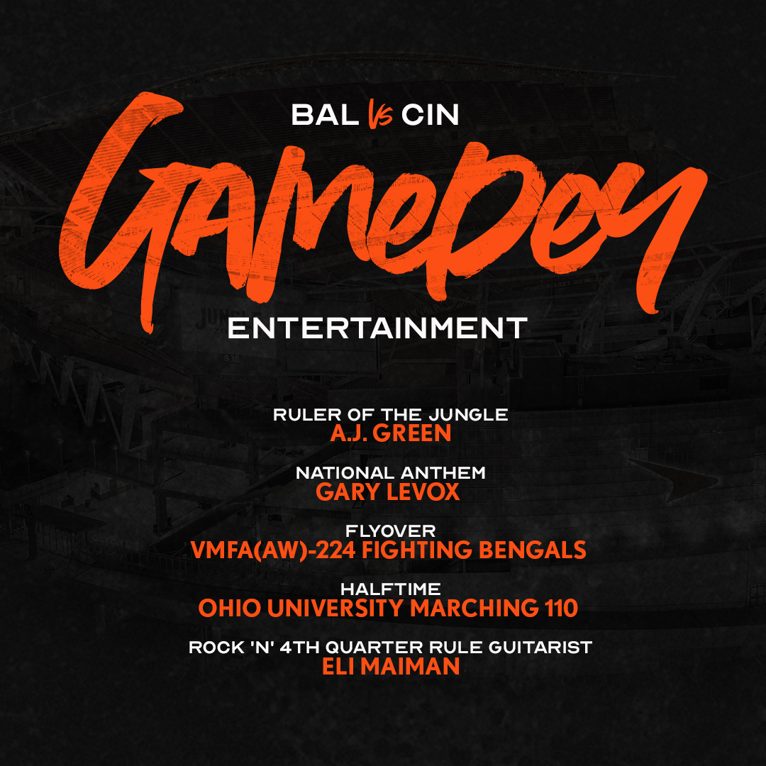 Bengals's tweet photo. Our entertainment lineup for this weekend 🔥
Click and scroll to catch the details for Sunday. https://t.co/al94gGhPbI