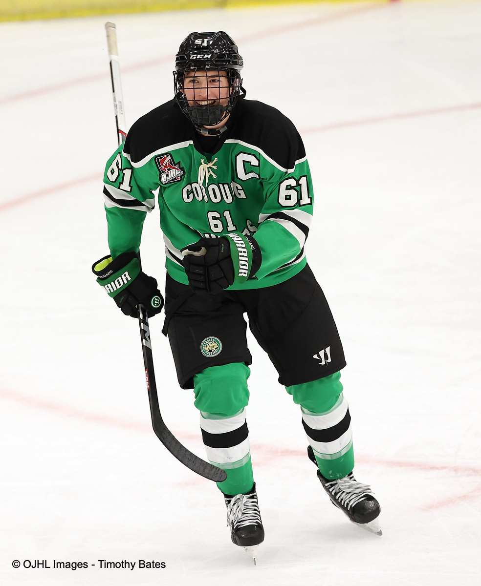 I love the emotion from Andy Reist #61 of the Cobourg Cougars exactly the same when I'm almost done editing 🙃📷 <a href="/CougarsHockey/">Cobourg Cougars</a>