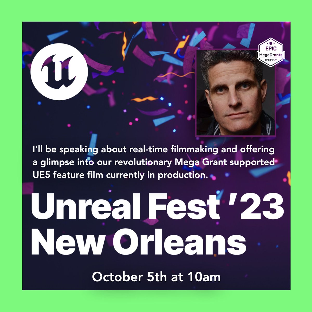 Who's going to be at @UnrealFest? Let's meet! <a href="/UnrealEngine/">Unreal Engine</a> @Epicgames #NewOrleans #realtime #Filmmaking #movies