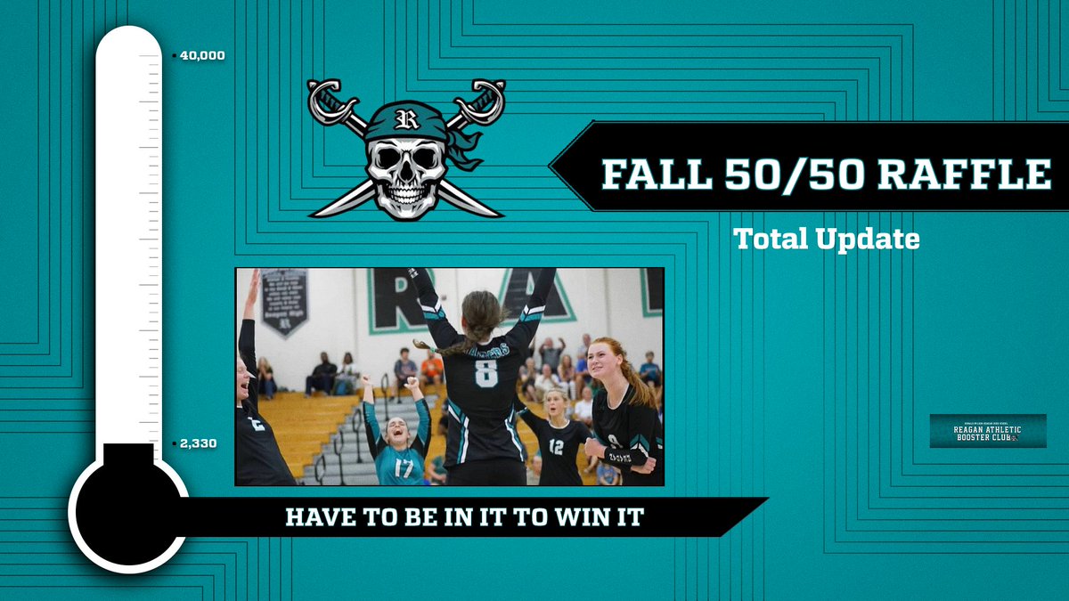 FALL 50/50 Raffle is in full force! See any Reagan Athlete or Coach to buy tickets! You can also buy in the Main Office at Reagan or online at ReaganSports.org
