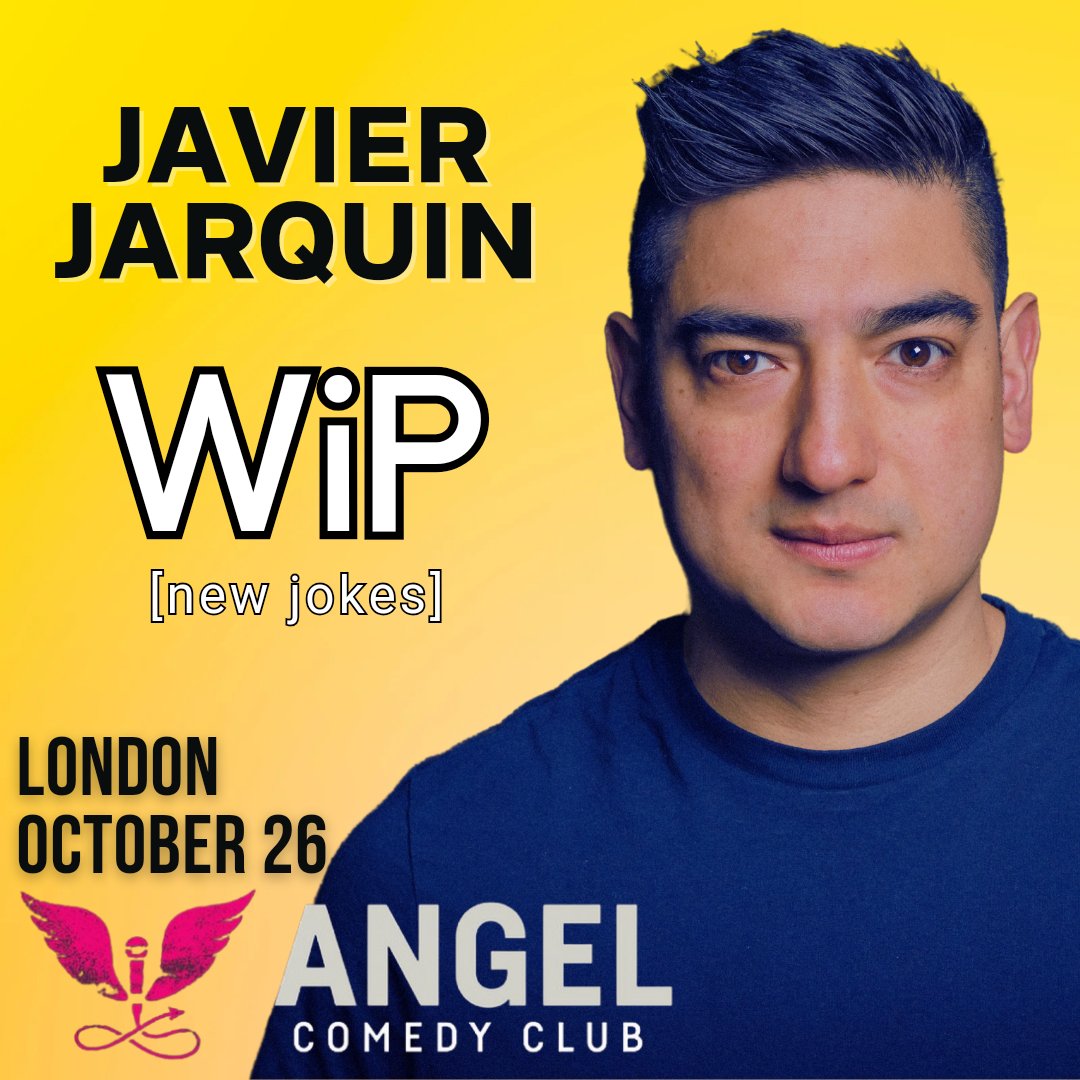 Javier Jarquin (@thisjavier) on Twitter photo Doing a Work in Progress show in London - Oct 26th at the beautiful <a href="/angelcomedy/">Angel Comedy</a> Bill Murray venue.
Tickets here: angelcomedy.co.uk/event-detail/j… Doing a Work in Progress show in London - Oct 26th at the beautiful <a href="/angelcomedy/">Angel Comedy</a> Bill Murray venue.
Tickets here: angelcomedy.co.uk/event-detail/j…
