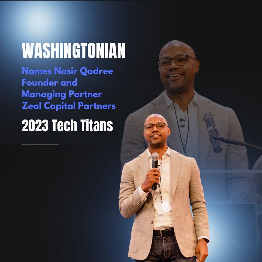 @washingtonian just published its #DC Tech Titans List and we spotted our Founder and Managing Partner, @NasirQadree!! Grateful for this honor for the second consecutive year! bit.ly/48bvj27