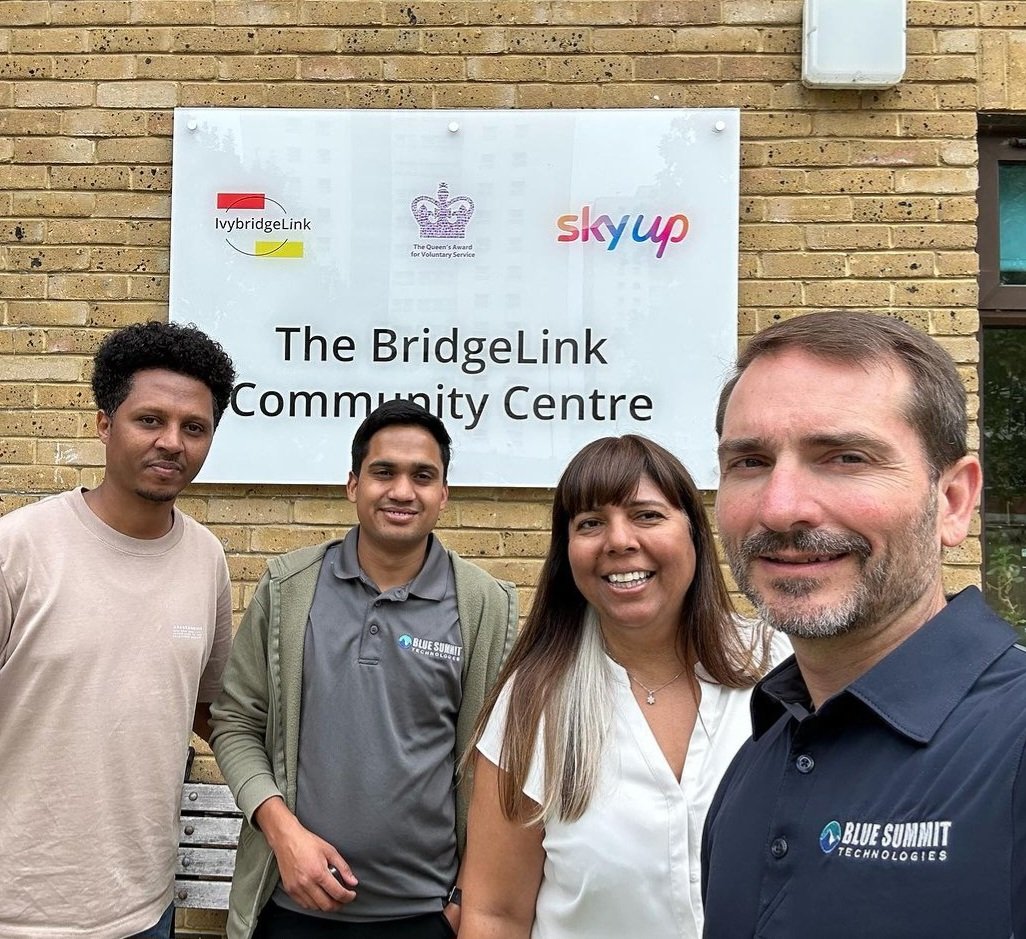 Thanks to Brad at  <a href="/BlueSummitTech/">Blue Summit Technologies</a> and <a href="/FuturesOur/">Our Futures</a> for taking our old IT equipment to upcycle it, keep up the great work!
