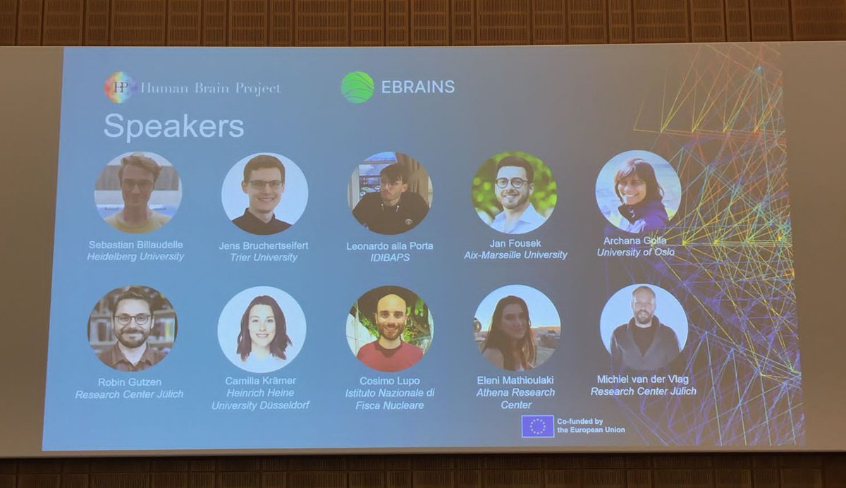 APE Lab (@apelab_infn) on Twitter photo Session: "Spotlights on scientific achievements of the #HumanBrainProject - flash talks by early career
researchers" just started at the #HBP Concluding event in <a href="/fz_juelich/">Forschungszentrum Jülich | @fzj@social.fz-juelich</a>... and Cosimo Lupo #INFN is ready to present "#cobrawap as an #EBRAINS service"on behalf of #APElab 🤩 Session: "Spotlights on scientific achievements of the #HumanBrainProject - flash talks by early career
researchers" just started at the #HBP Concluding event in <a href="/fz_juelich/">Forschungszentrum Jülich | @fzj@social.fz-juelich</a>... and Cosimo Lupo #INFN is ready to present "#cobrawap as an #EBRAINS service"on behalf of #APElab 🤩