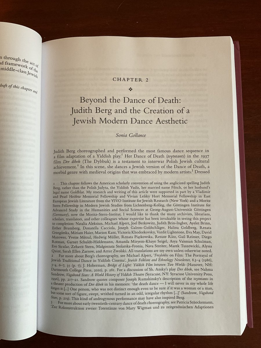 SGollance's tweet photo. Thrilled to receive my copy of “Women on the Yiddish Stage” (ed. @alyssa_quint and @amkseigel), with my article on Judith Berg, choreographer of the film The Dybbuk. In this article, I reconstruct her career in 1930s Warsaw. @yiddishstage @NYPL_DorotJWS @uclhjs @yivoinstitute https://t.co/weMxrhTMmr