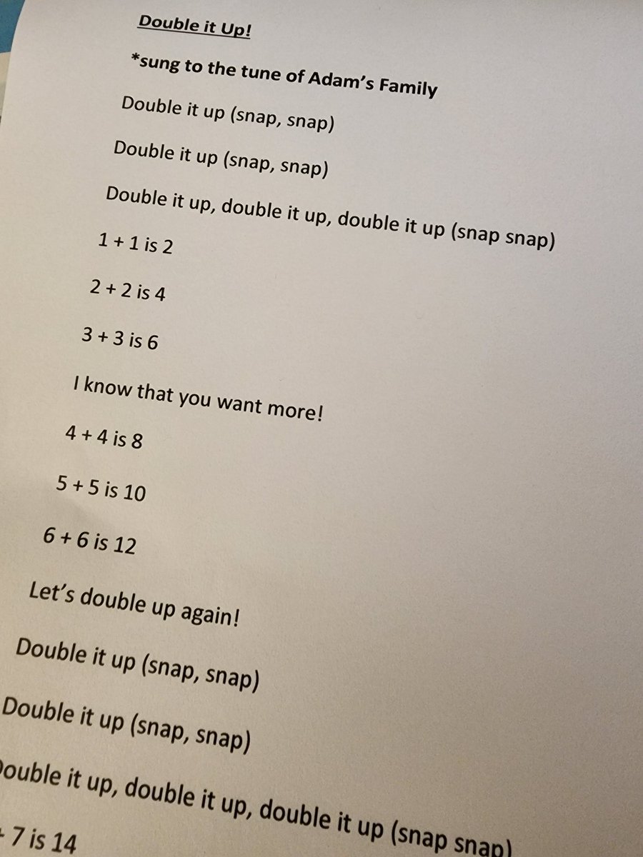 SHMathStars's tweet image. We are using our reading skills to learn our doubles! #doubleitup #weLOVEmath #itsworthit ❤️