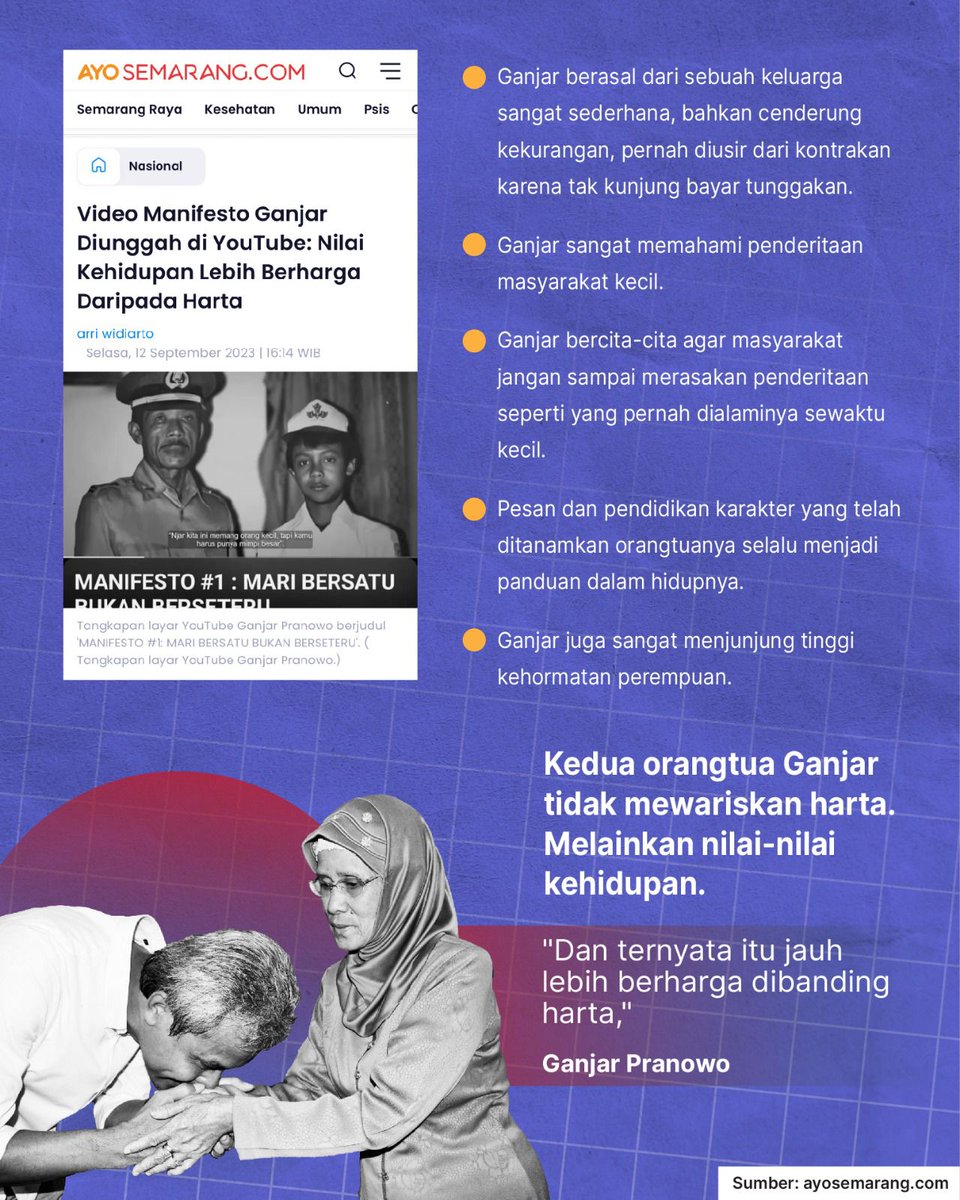 Pakilun's tweet photo. Dari pak Ganjar aku belajar, didikan orang tua hebat akan menghasilkan anak yang kuat, seperti kata pepatah anak adalah cerminan dari orang tua 😇

#TuankuRakyat 
#LanjutGan https://t.co/XqxqRxL0YT