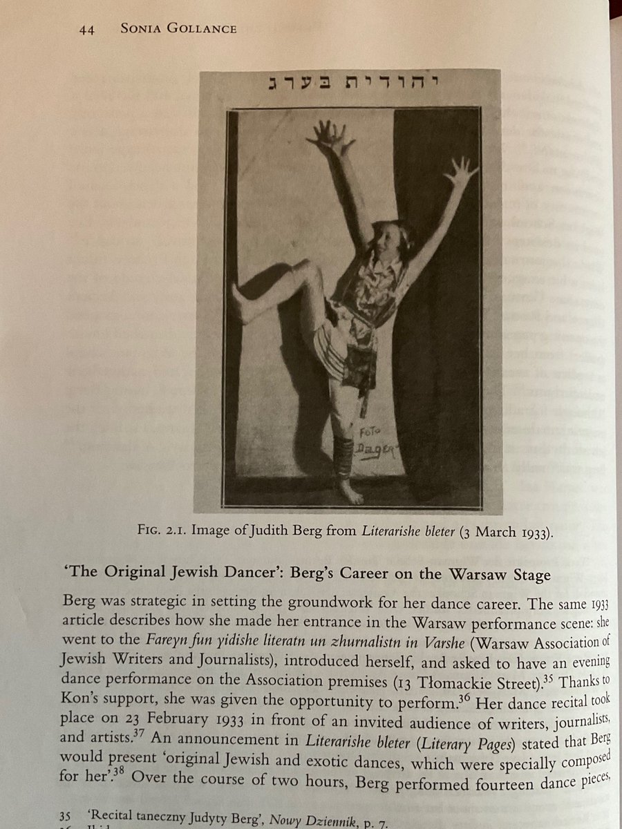 SGollance's tweet photo. Thrilled to receive my copy of “Women on the Yiddish Stage” (ed. @alyssa_quint and @amkseigel), with my article on Judith Berg, choreographer of the film The Dybbuk. In this article, I reconstruct her career in 1930s Warsaw. @yiddishstage @NYPL_DorotJWS @uclhjs @yivoinstitute https://t.co/weMxrhTMmr