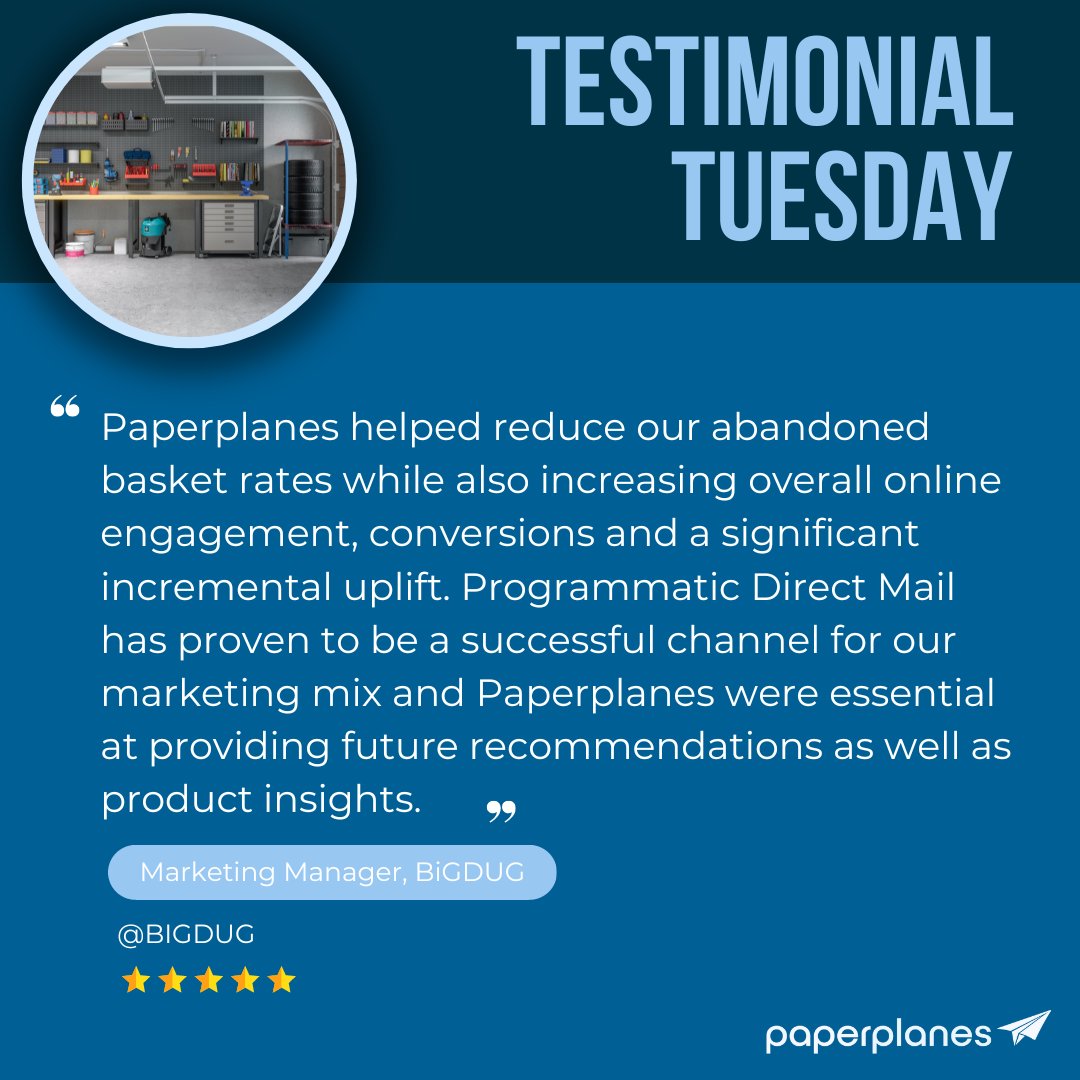 Fly_Paperplanes's tweet image. 📢 Client Success: @BiGDUG achieved remarkable ROI by blending digital precision with direct mail impact! 💌🚀 Their journey exemplifies our innovative approach to marketing transformation. Proud partners! 📈📬 

#ClientTestimonial #ProgrammaticDirectMail #MarketingSuccess