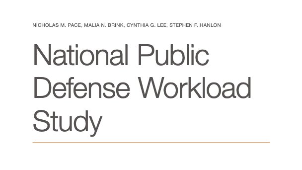 The National Public Defense Workload Study was released today. It updates 50-year-old standards and "provides proof of just how serious this Constitutional crisis has become.”

Read NAPD's statement at: conta.cc/3PdRo7E