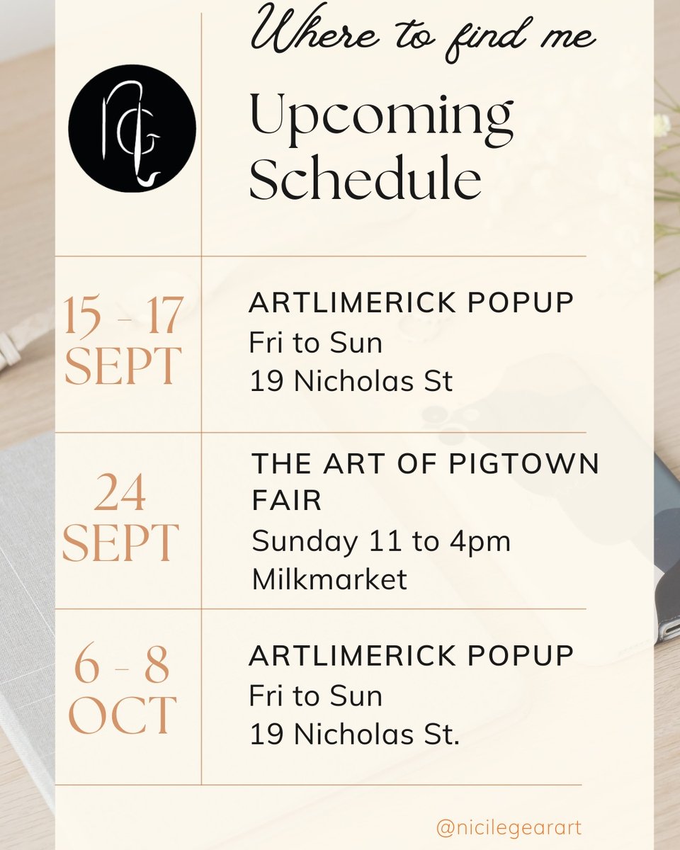 nici_quinn's tweet photo. Meet the artist! This is where you can find me over the next few weeks. #local #art #limerick #lovelimerick #limerickart #paintings #prints #meettheartist #SupportLocal https://t.co/5HJuymTTsM