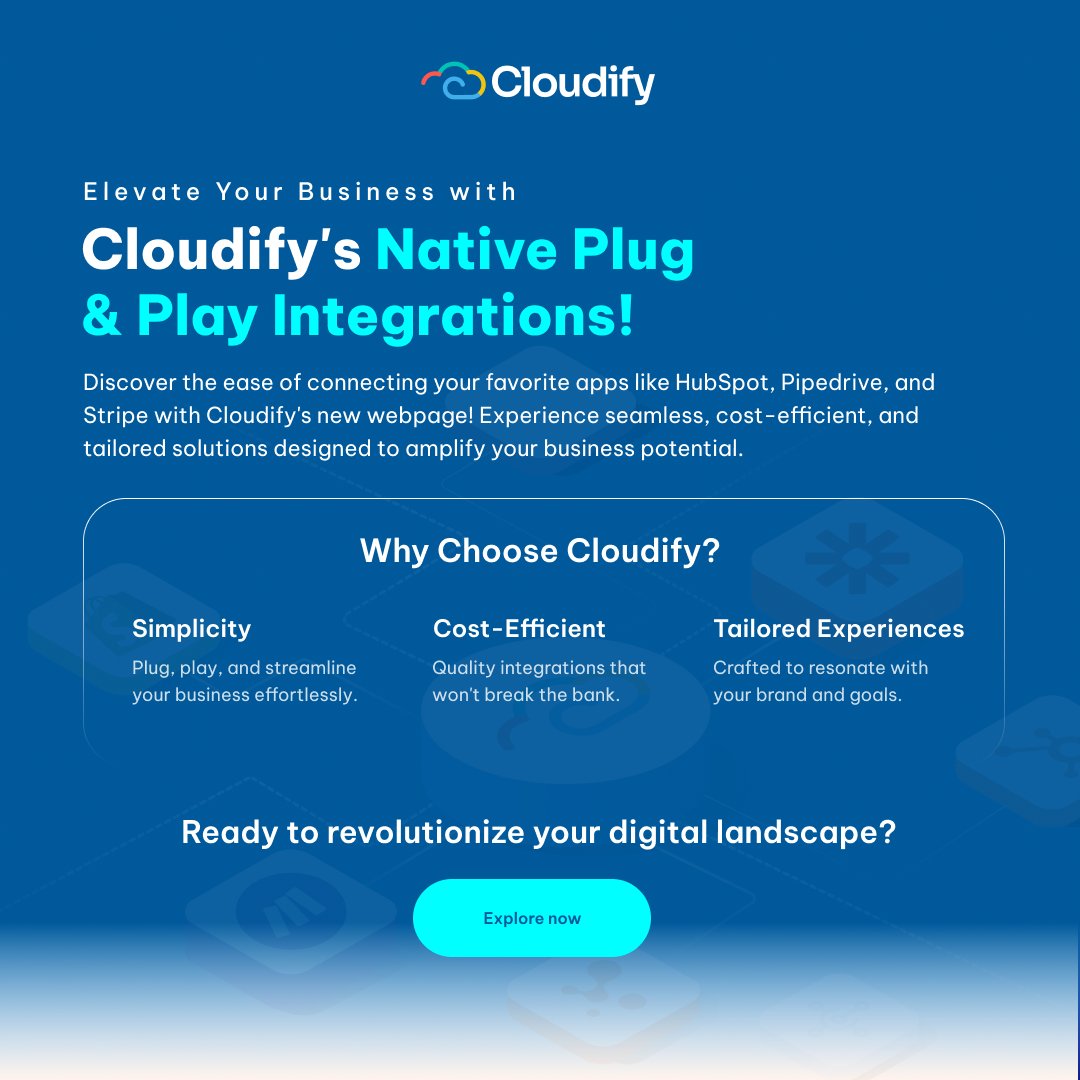 Cloudify_biz's tweet image. Say goodbye to complex integrations and hello to a new era of do-it-yourself app integrations! We are currently on HubSpot, Pipedrive, Stripe, and Microsoft Business Central. 

Explore more here: hubs.li/Q021LrdJ0

#DIYIntegration #DigitalRevolutio #cloudifyaps